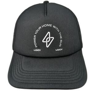AS Colour Trucker Hat Black One Size LGCY Power Your Home With Sun Mesh Snapback